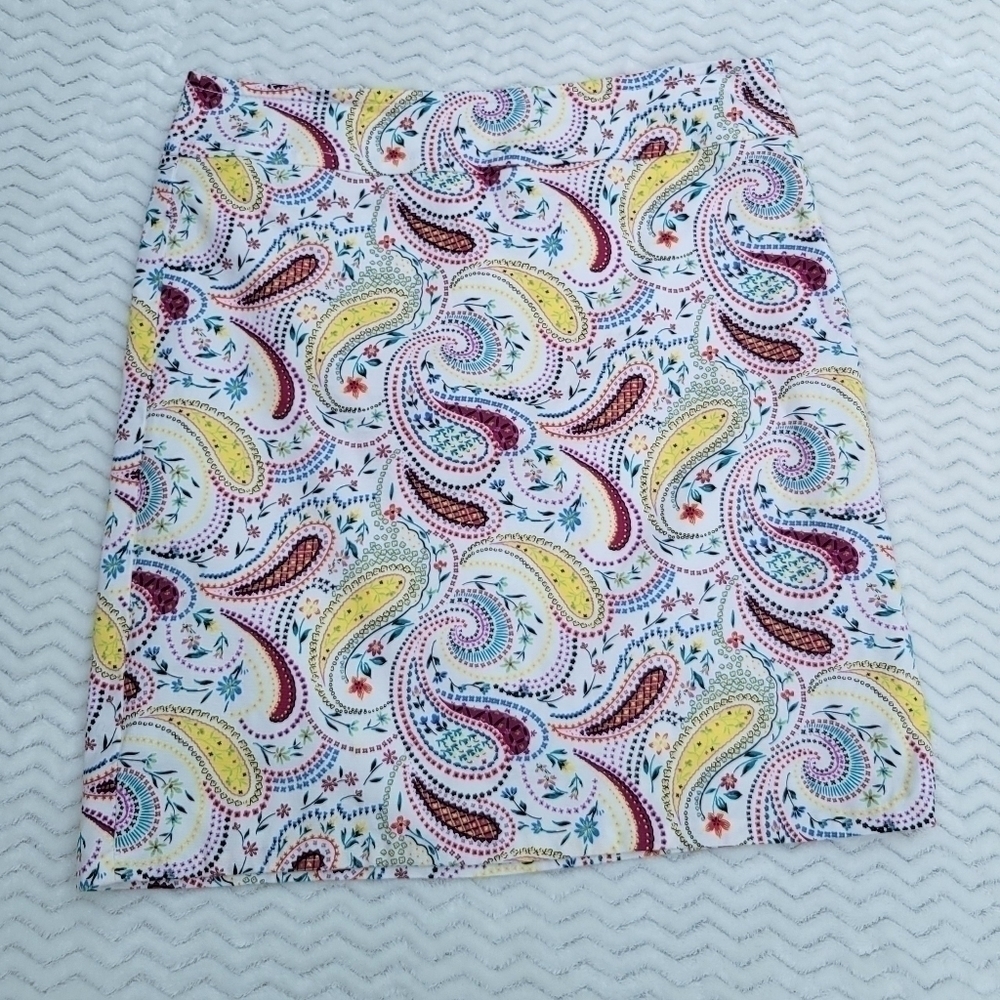 Talbots Paisley Print Skirt size 10